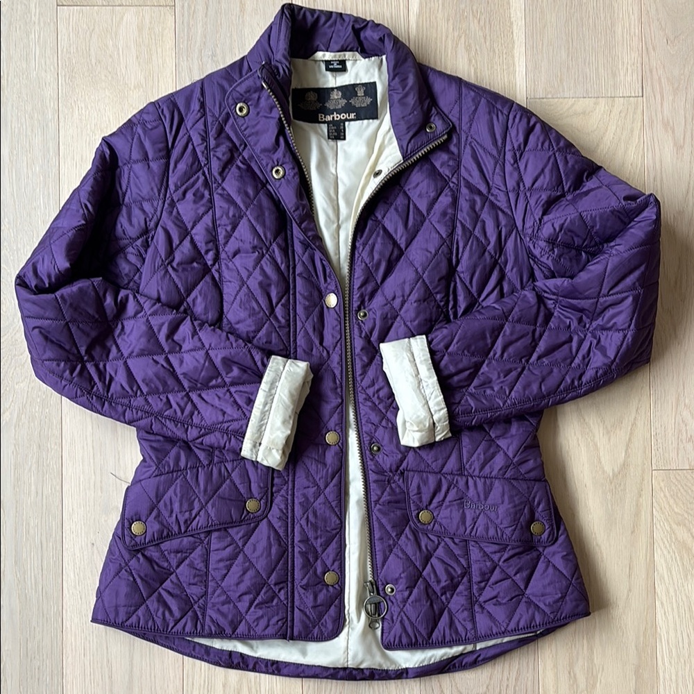 Barbour Women's Purple Quilted Jacket